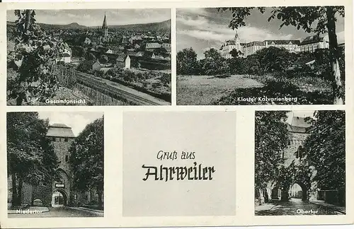 Ahrweiler Kloster Tore Panorama gl1953 133.829