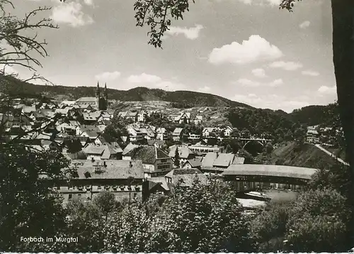 Forbach im Murgtal Panorama gl1964 133.465