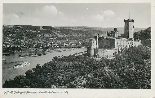 Oberlahnstein Schloss und Panorama gl1939 133.807