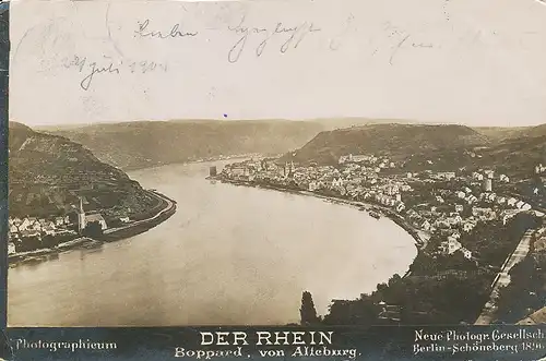 Boppard am Rhein Panorama gl1904 133.917