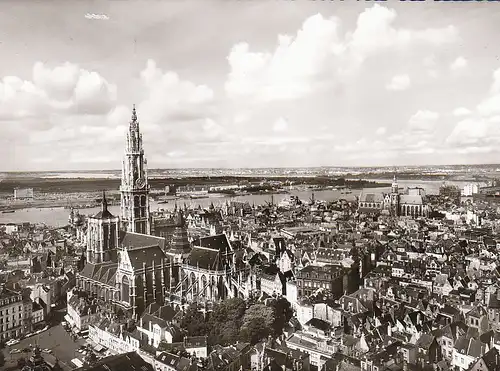 Antwerpen Zicht van uit Torengebouw naar het noordwesten gl1963 C4823