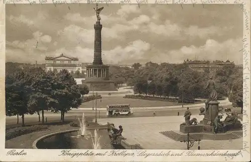 Berlin Königplatz Siegessäule Denkmal gl1933 135.724