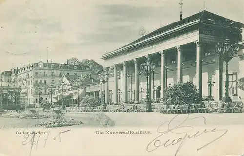 Baden-Baden Das Konversationshaus gl1905 132.970