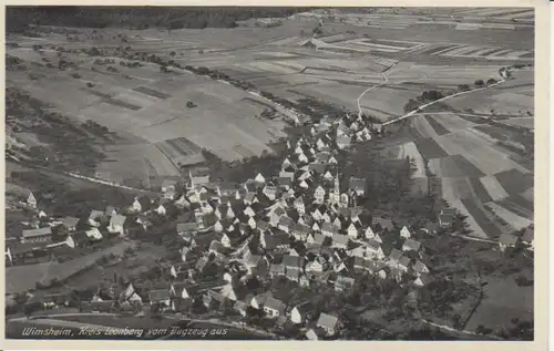 Wimsheim (Kreis Leonberg) vom Flugzeug gl1940 205.762