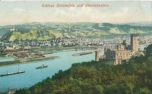 Schloss Stolzenfels und Oberlahnstein ngl 134.054