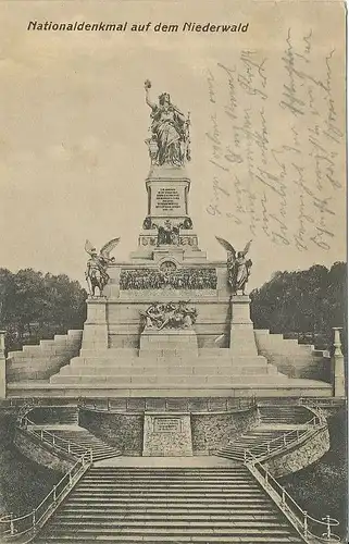 Niederwalddenkmal bei Rüdesheim gl1910 132.405