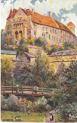 CHARLES F. FLOWER Nürnberg Burg ngl C1915