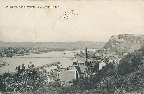 Koblenz und Ehrenbreitstein bahnpgl1908 134.023