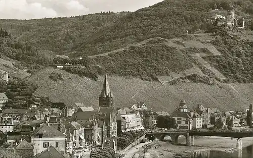 Bernkastel a.d. Mosel mit Burg Landshut gl1968 134.084