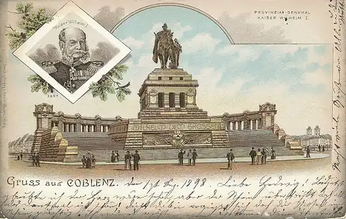 Koblenz Kaiser-Wilhelm-Denkmal gl1898 133.971