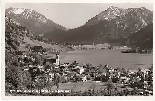 Schliersee m.Jägerkamp u.Brecherspitz gl1953 C2421