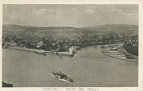 Koblenz Panorama Rhein und Mosel ngl 133.989