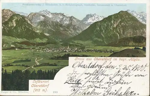 Oberstdorf Panorama mit Alpenkette gl1900 135.399