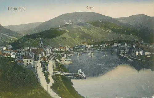 Bernkastel-Kues a.d. Mosel Panorama feldpgl1917 134.090