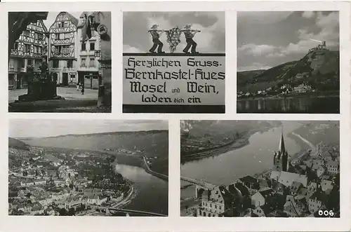 Bernkastel-Kues Teilansichten gl1950 134.111