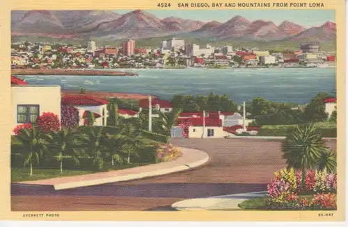 San Diego, Bay and Mountains f. Point Loma ngl 204.390