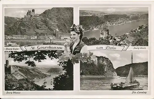 St. Goarshausen Burgen Loreley glca.1950 133.888
