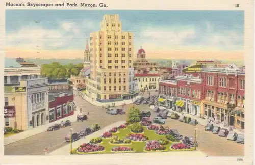 Macon's Skyscraper and Park Macon gl1951 204.400