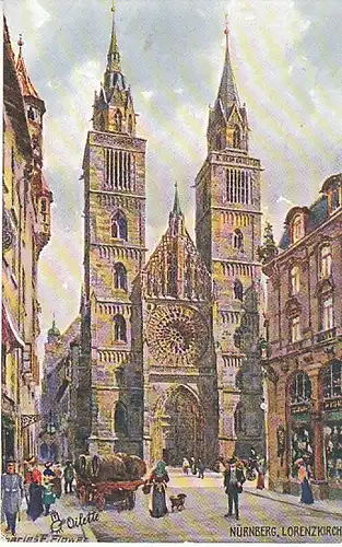 CHARLES F. FLOWER Nürnberg Lorenzkirche ngl C1906