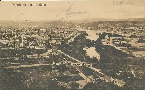 Koblenz Panorama gl1912 133.939