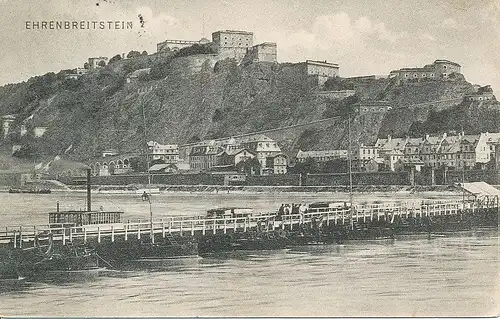 Koblenz Blick Ehrenbreitstein bahnpgl1907 133.949