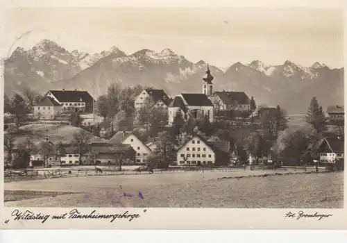 Wildsteig mit Tannheimergebirge gl1938 203.417