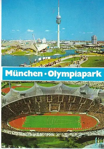 München Olympiagelände 2 Ansichten ngl C1468