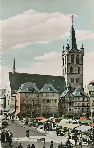 Trier Hauptmarkt mit St. Gangolph glca.1970 134.241