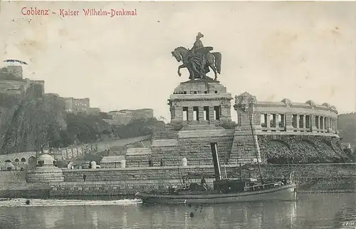 Koblenz Kaiser-Wilhelm-Denkmal gl1910 134.035