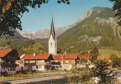 Oberstdorf i.A. Teilansicht mit Kirche ngl 135.492