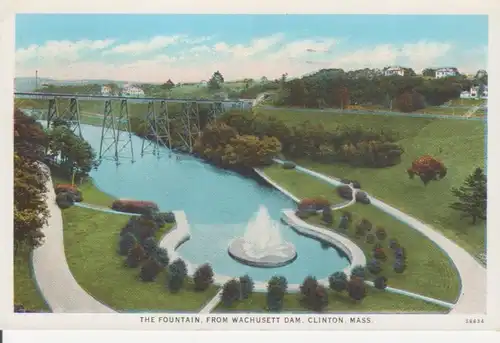 Clinton/Mass. Fountain from Wachusett Dam ngl 204.085