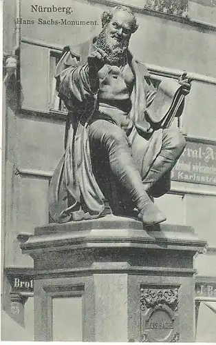 Nürnberg Hans Sachs-Monument ngl C1912