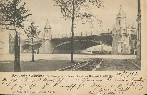 Anvers - Le Passage sous la voie ferrée gl1899 135.583