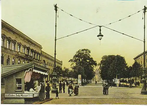 Alt-Berlin Kiosk unter den Linden ngl C1543