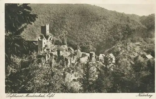 Ruine Niederburg in Manderscheid / Eifel gl1929 135.886