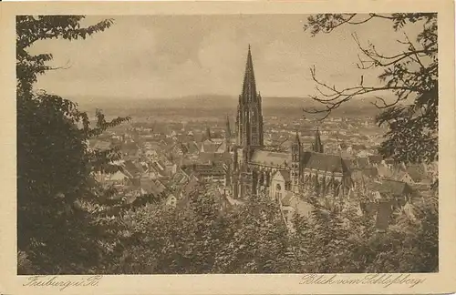 Freiburg Blick vom Schlossberg ngl 134.458