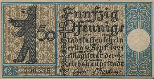 Berlin-Pankow Notgeld 50 Pfennig 135.684