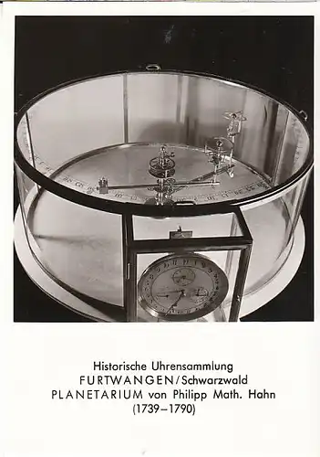 Furtwangen Planetarium Ph.Math.Hahn 1739-1790 ngl C3107