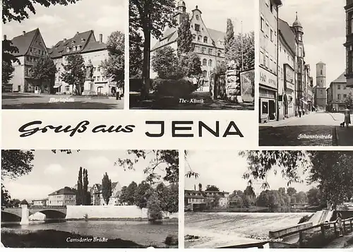 Gruß aus Jena Mehrbildkarte gl1967 C1814