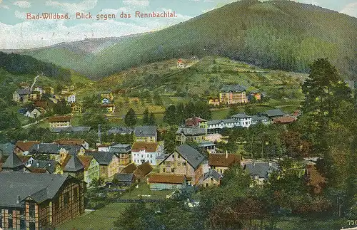 Bad Wildbad Blick gegen das Rennbachtal gl1911 133.490