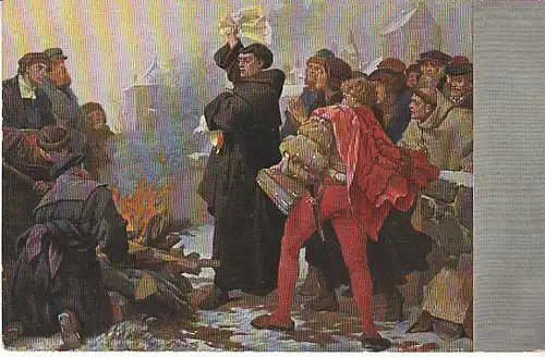 Eisenach Wartburg Luther verbrennt Bannbulle ngl C2013