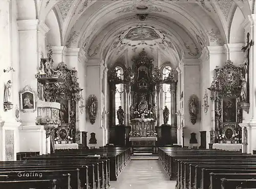 Grafing Inneres der Kirche gl1960 C4134