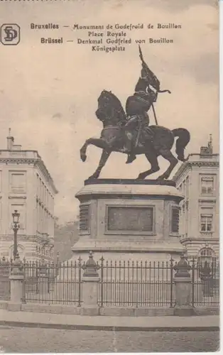Brüssel Königsplatz Denkmal feldpgl1916 203.743