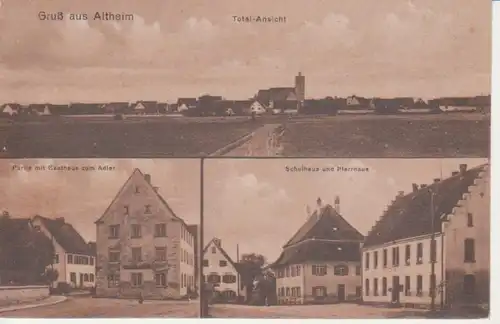 Altheim Gasthaus Adler Schule Pfarrhaus ngl 208.635