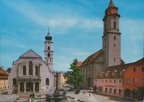 Lindau (Bodensee) Marktplatz Kirchen gl1993 135.077