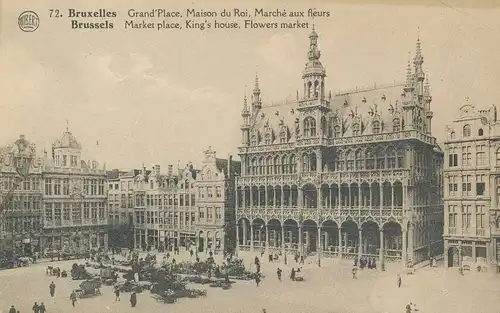 Bruxelles Grand Place Marché aux fleurs ngl 136.467