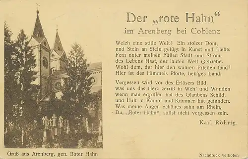 Koblenz/Arenberg Der rote Hahn ngl 133.980