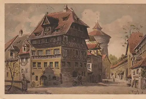 U.WIESCH (?) Nürnberg Dürerhaus gl1920 C3918