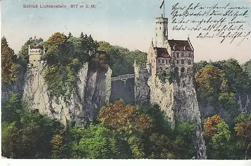 Schloß Lichtenstein gl~1910? C1760