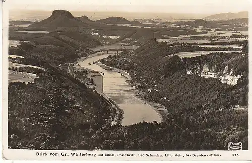 Blick vom Großen Winterberg auf Elbtal gl1938 C5819